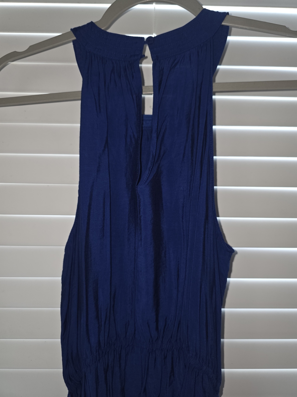 Cobalt Blue Sleeveless Belted Maxi Dress - Hawthorne Size Small - Picture 3 of 7